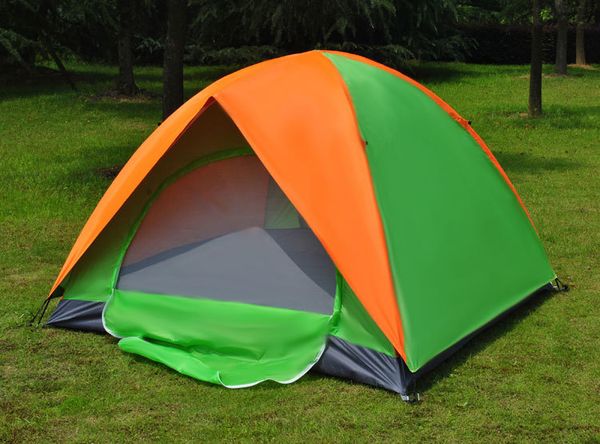 

outdoor 3-4 people double layer simple gate tent camping double-person tent shengyuan open country camping manufacturers di