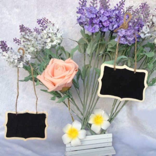 

double-sided blackboard 20 pcs creative convenient fashion wooden wedding blackboard chalkboard stand message table number sign