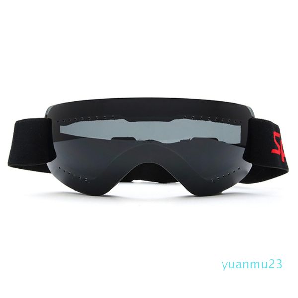 Großhandels-H Rahmenlose Ski-Snowboardbrille Anti-Fog-UV-Schutz mit verstellbarem elastischem Kopfband Motorradbrille Straßenrennen