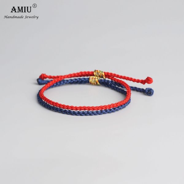 

amiu tibetan buddhist lucky tibetan bracelets & bangles for women men handmade knots green rope amulet gift bracelet, Golden;silver