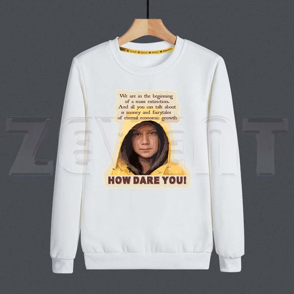 

как вы грета thunberg по охране окружающей среды мужские толстовки печать hoodie man вскользь фуфайки hoodie, Black