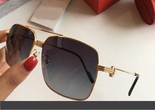 

женщины мужчины старинные очки оправы деревянные солнцезащитные очки без оправы рамка позолоченная сантос дизайнерские солнцезащитные очки с, White;black