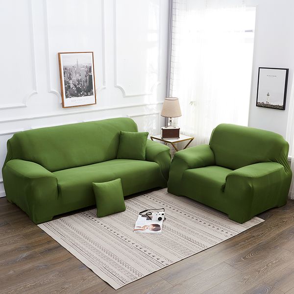

solid color corner sofa covers for living room elastic spandex slipcovers couch cover stretch sofa towel fundas 6 colors
