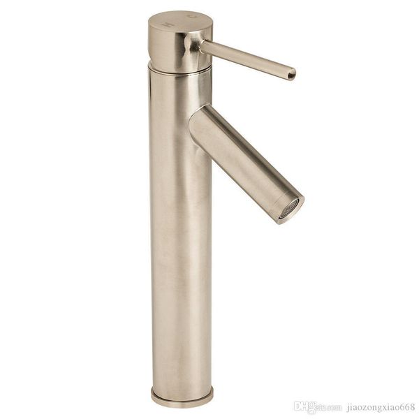 

new 12" euro modern vessel basin sink bathroom faucet lavatory brushed nickel