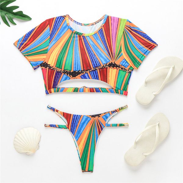 

high neck bikini 2019 women swimsuit female swimwear thong brazilian bikini set biquini beachwear bathing suit women