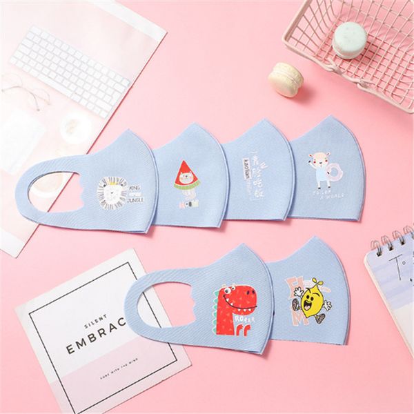 

моющиеся маска для лица маски для лица детей моды мягкого льда шелк пыленепроницаемых взрослых дети анти пыль маска летних тонкие дышащие ма