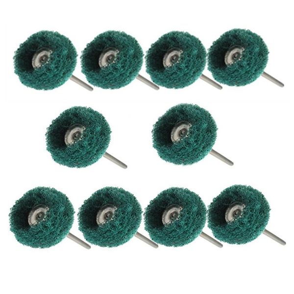 

10pcs polishing wheel polisher abrasive nylon grinding head for rotary, green