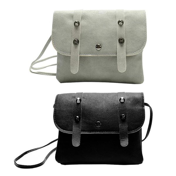 

women pu leather mini phone bag belt button shoulder crossbody bag