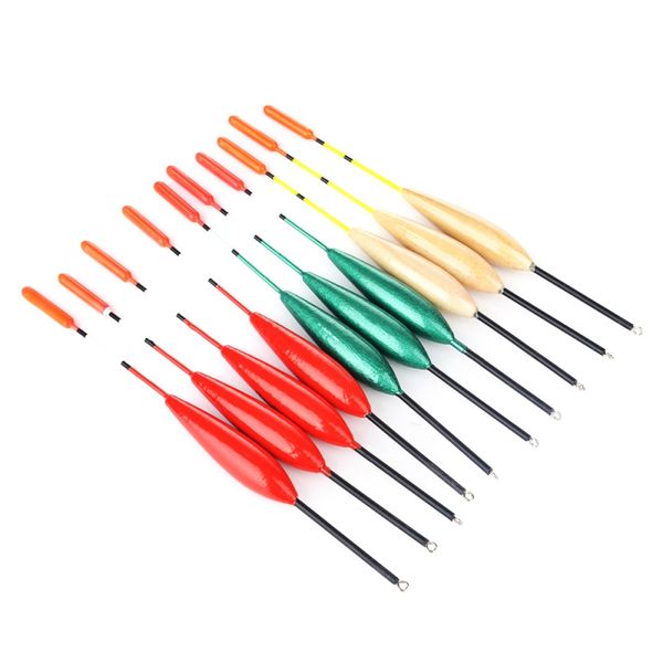 

10pcs/set ine tacklefishing float night bobbers light carp fishing float tackle rock glowing balsa wood night vision 2020