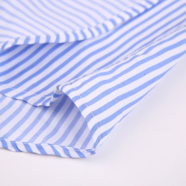 

2019 spring fashion striped casual mens long sleeved shirts fabric soft comfortable men dress slim fit social formal shirts, White;black
