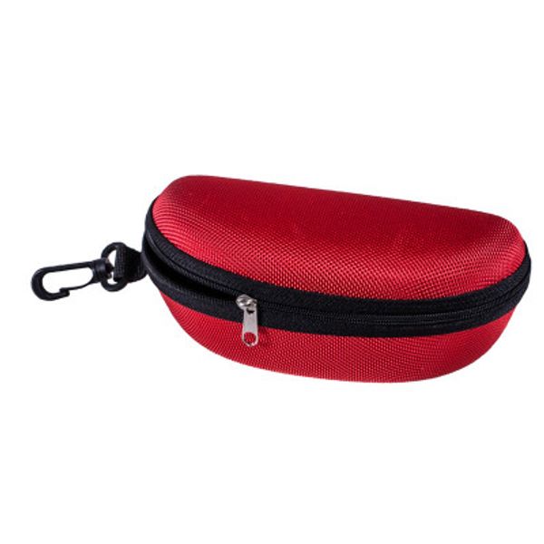 

eva zip eye glasses case box packaging with hook, Silver