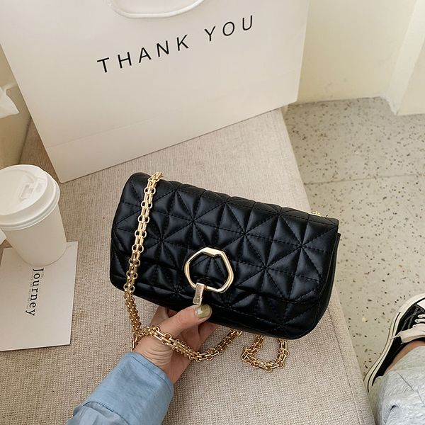 

bags for women 2020 solid pu leather rectangular women's chain shoulder messenger bag crossbody bags for women sac a main