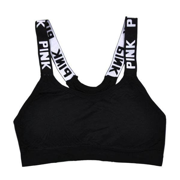 

women crop cropped padded bra tank vest fitness stretch women's tanks workout bras 2 colors, Black;white