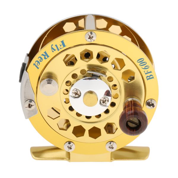 

aluminium fly fishing reel spinning 3/4# fly fish line wheel tackle gold