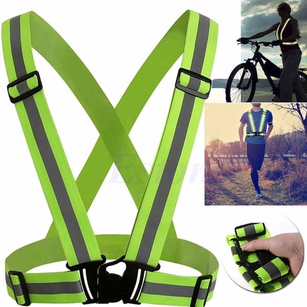

bike safe reflective safety vest for construction traffic warehouse visibility security jacket reflective strips wear uniformz60, Black
