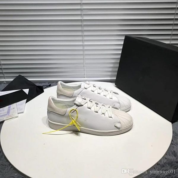 

luxury designer men casual shoes mens womens fashion sneakers womens mens trainers white leather platfor bzb19081105, Black