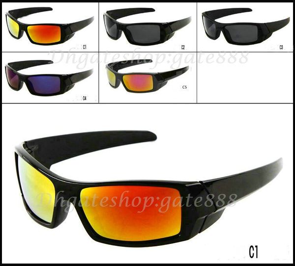 

10pcs summer classic style men's sunglasses new color sunglasses black frame acrylic flame lens good quality ing, White;black