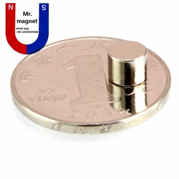 50pcs 6x5 6*5 mm magneti sfuso piccolo tondo ndfeb neodimio disco dia 3 mm n35 super potente forte magnete di terre rare