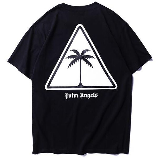 

2019 лето PA Palm Tree логотип печатных женщины мужчины футболки тройники хип-хоп улична