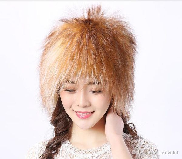 

2017 new korean version of the autumn and winter whole skin fox fur fur hat warm wind fox back hat wholesale, Blue;gray