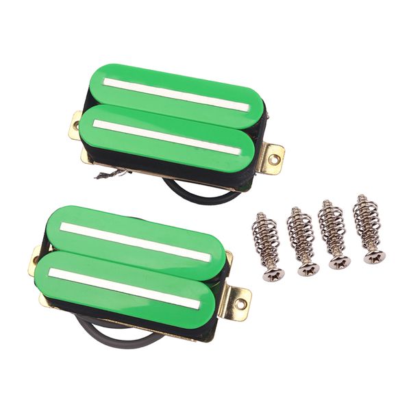 

1 set electric guitar dual rail pickup neck bridge with screws springs