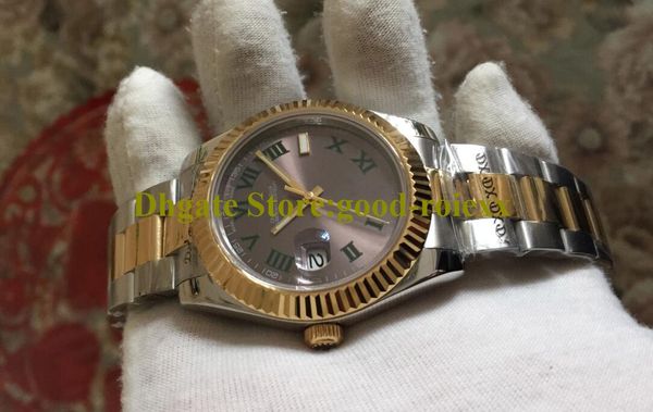 

8 style luxury mens watches bp factory automatic men wimbledon roman watch yellow gold steel 116333 crystal 126333 datejust flute bezel 41mm, Slivery;brown
