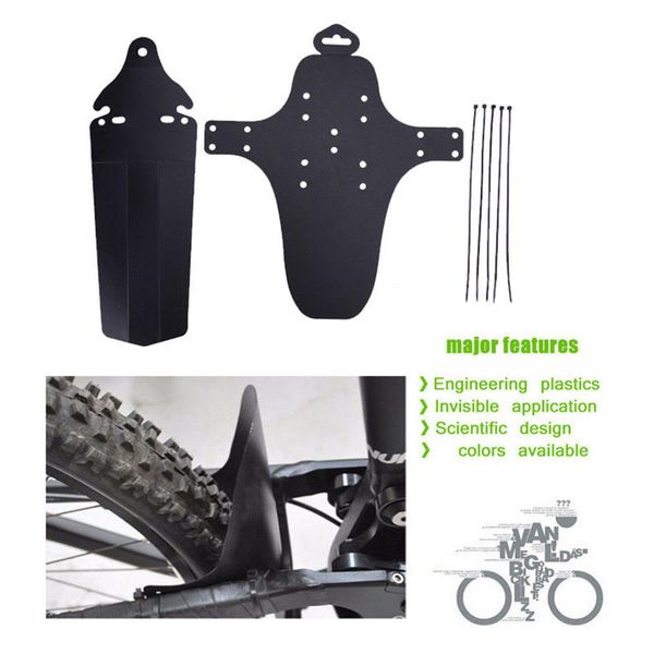 

ultra lightweight mtb bicycle mudguard easy to install fender mud guards wings for bicycle front rear fenders bike fender