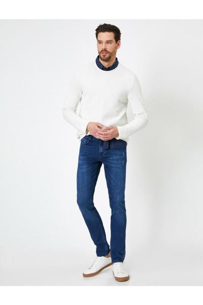 

котон майкл джинсовые брюки, Blue