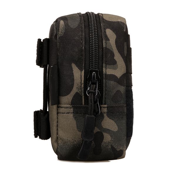 

wear resistant rectangle hanging tactical waist bag large capacity debris storage nylon phone pouch outdoor waterproof