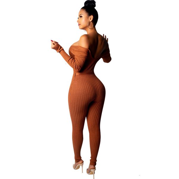 

jumpsuit womens bodysuit women solid shoulder ribbed jumpsuit with belt women v neck long sleeve romper night overalls knitting jumper, Black;white