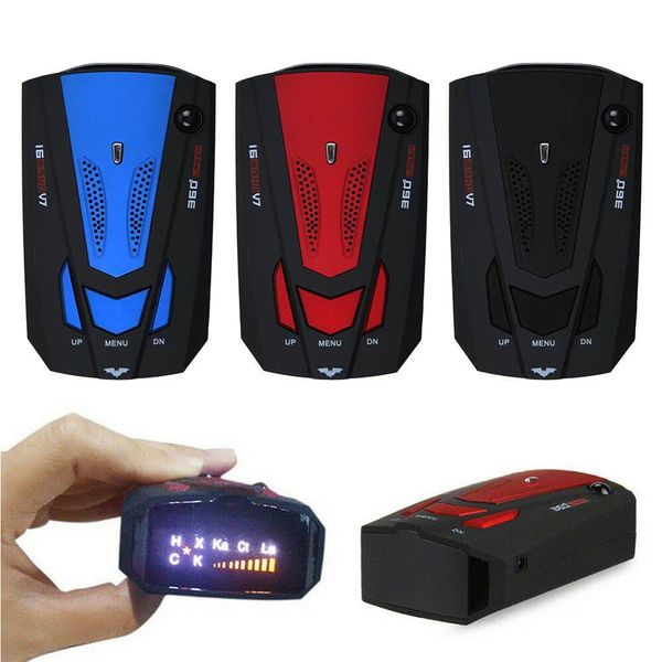 

car english russian auto vehicle v7 speed voice alert alarm warning 16 band led display