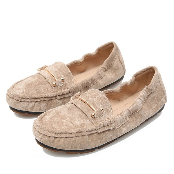 

winter 2020 slip on vintage shoes woman loafers ballet flats slip on flock black mother casual moccasins