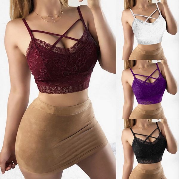 

front x hollow bra summer lady lace beauty back tube wrapped bottoming vest girl europe and america black purple white, Black;white