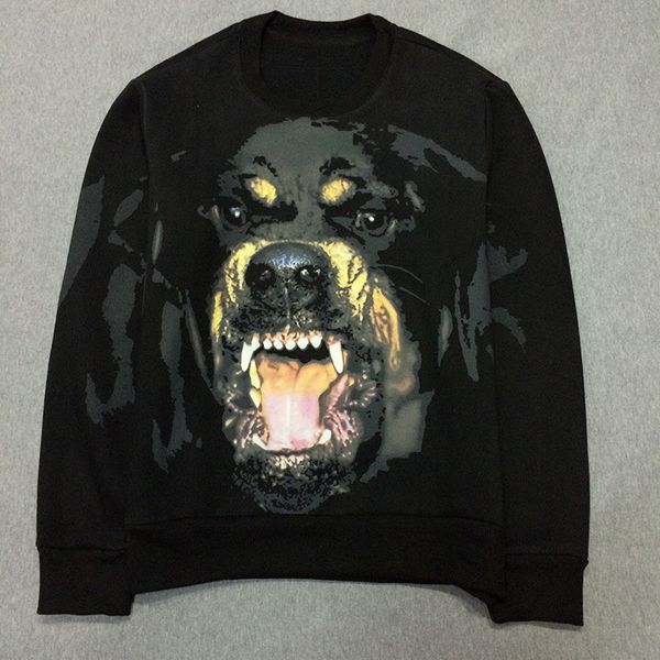 

givenchy men hoodie мужские дизайнер толстовка giv новой модный бренд роскошь г 3d dog head printed круглой шея гвардия одежда, White;black