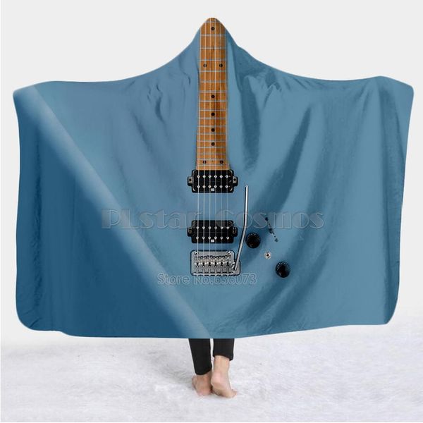 

violin guitar art musical instrument blanket hooded blanket 3d full print wearable adults men women style-1