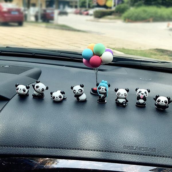 Car Jewelry Ornaments Car Decorations Creative High End Accessories Interior Personality Mini Cute Panda Ornaments Doll My Cool Car Stuff Neat Car