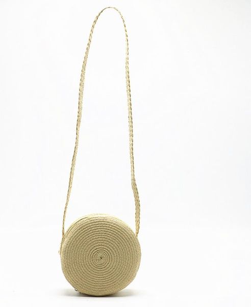 

beach bag new big round straw bag shoulder straw ladies summer woven