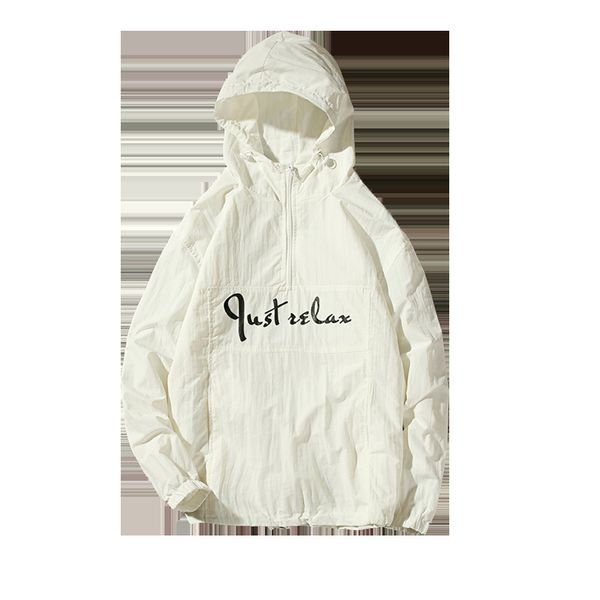 

yuwaijiaren мода тонкая куртка мужская ветровка куртка мужская с капюшоном письма печатных плюс размер 5xl, Black;brown