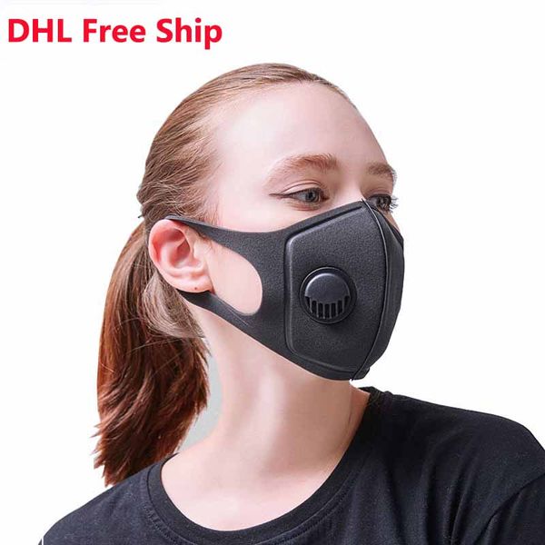 

DHL Free! Губка маска пыли маска фильтр PM2.5 загрязнения воздуха Зимнее Mouth Многоразовые с Дыхательные клапана Haze Пыль Омывается Мужчины Женщины