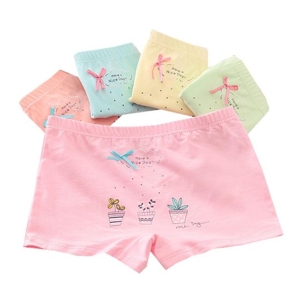 

6pc girls underwear baby pure cotton underpant cute boxers panites 2-12 year, Camo