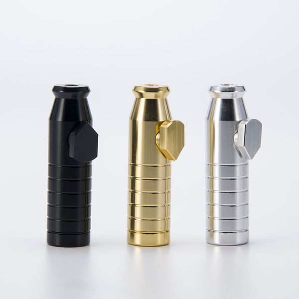 

snuff bullet metal inch matt snuff 2.3 3g portable contain colorful pipe bullet snorter finish aluminum gift dhl 142 wprew