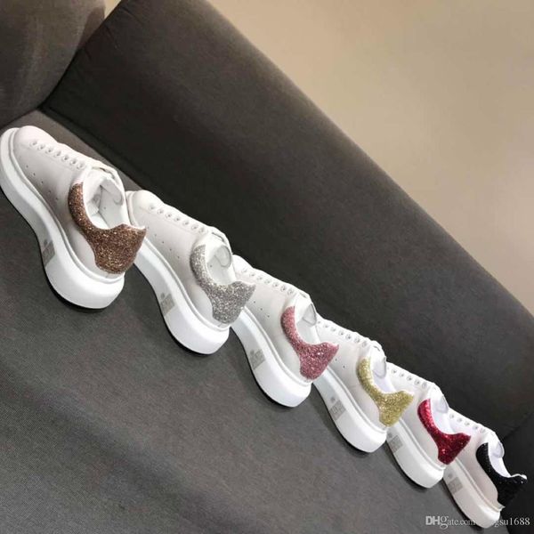 

mens designer shoes woman white casual shoes real leather luxury designer sneakers espadrilles shoes with box 39-44, Black