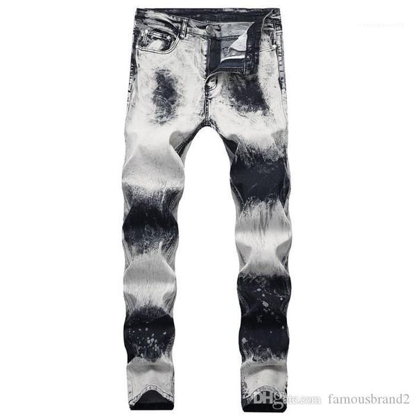 

мода стиль кнопка карман на молнии homme одежда хип-хоп повседневная одежда мужские летние оригинальные дизайнерские джинсы подросток, Blue