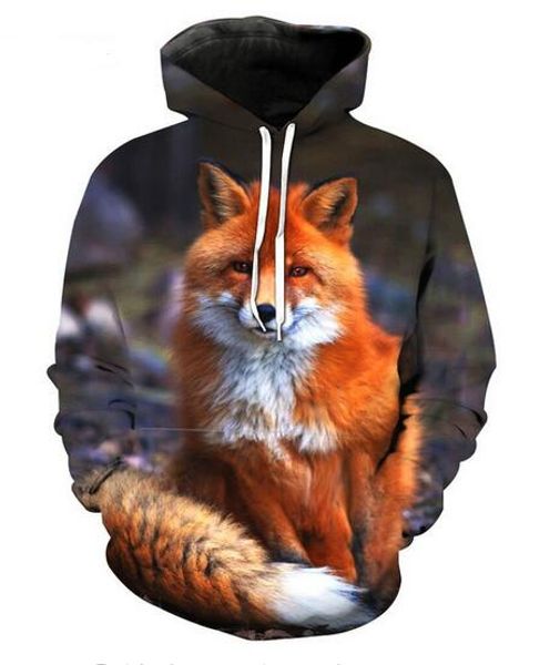 

new fashion hoodies anime fox 3d print men women sport sweatshirt designer hoodie pullover long sleeve streetwear lms0103, Black