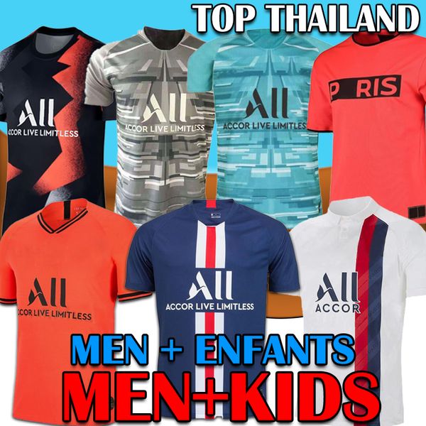 

19 20 p g occer jer ey 2019 2020 pari mbappe icardi marquinho jer ey cami eta hirt men kid et, Black;yellow