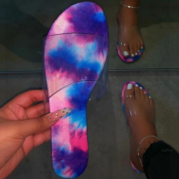 

summer slippers women transparent casual sandals woman outdoor beach non slip shoes ladies mixed color hollow flat shoes #4.30, Black