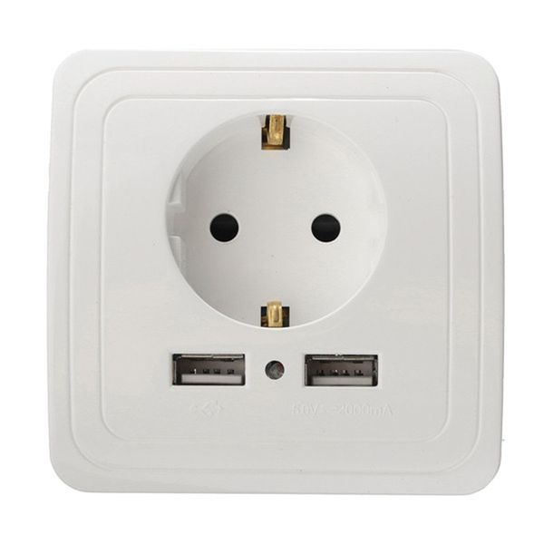 10A 3Pin Power Wall Outlet Socket Plate Panel US//EU//AU//Plug+Screw