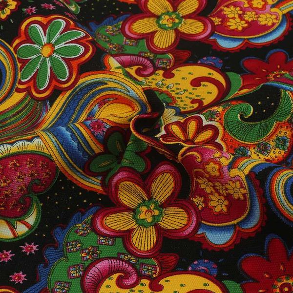 

upholstery cotton canvas fabric for sewing hometextile diy handmade for curtain cushion bag shoes silks flower 50x150cm b1-1-10, Black;white