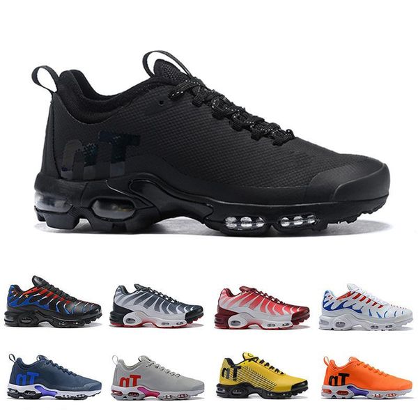 

плюс 2019 tn se женщины мужчины кроссовки тройной черный белый желтый красный мужской бегун тренер спортивные кроссовки 36-45