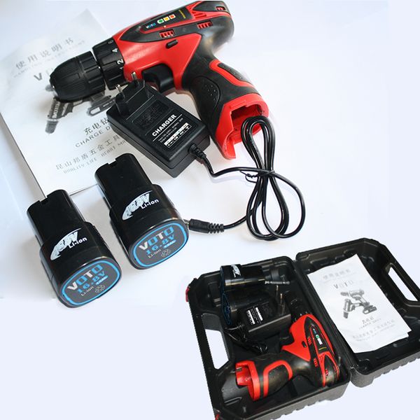 

16.8v electric screwdriver batteries drill mini drill double speed lithium electric power tools cordless